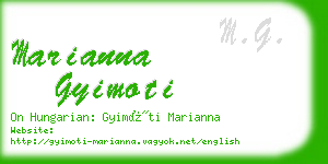 marianna gyimoti business card